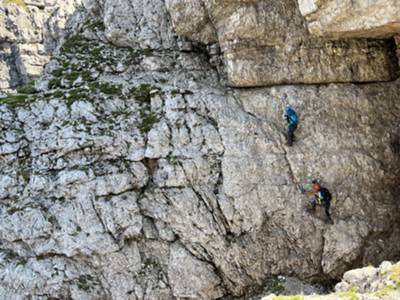 risalita sul versante opposto