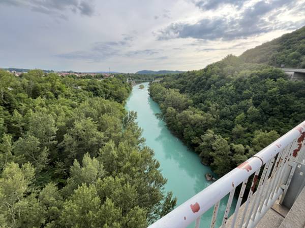 l'Isonzo dal ponte di Salcano