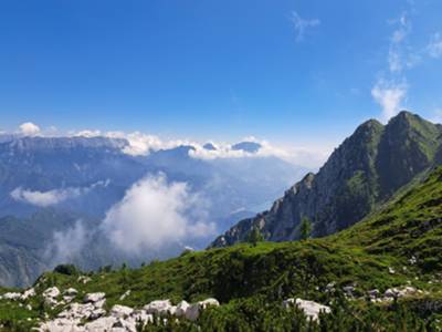 vista su lago di Barcis