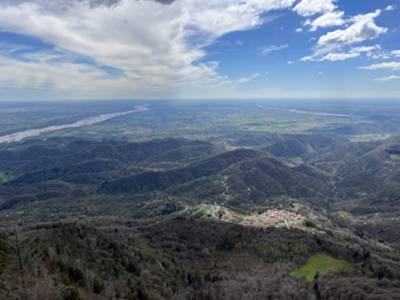 Clauzetto e la regione FVG dal punto panoramico Croce