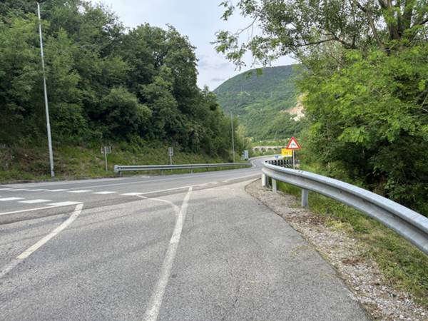 inizio pista ciclabile