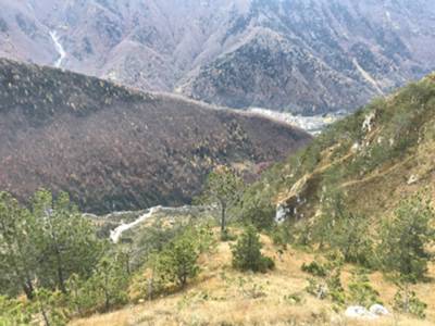 creste di San Gualberto: vista su Val Ciadula