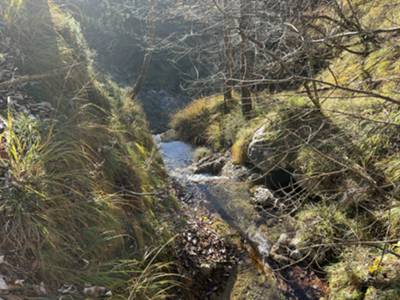 passaggio sopra la cascata