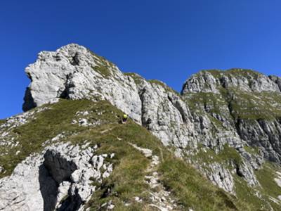 arrivo in forcella Palantina