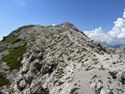 discesa a forcella della Spalla