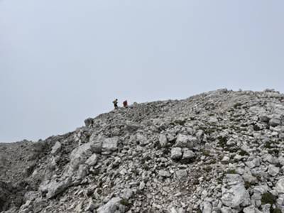 ghiaie prima della cima