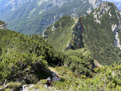 salita sotto cima Rodisagre verso forcella Ruditia