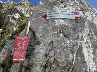 attacco della via diretta a Cima Manera