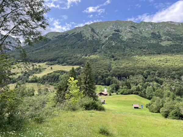 Sella Chianzutan vista dalla pista dismessa