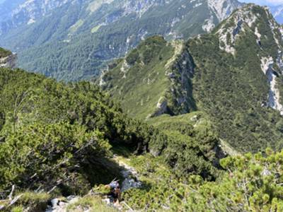 salita sotto cima Rodisagre verso forcella Ruditia