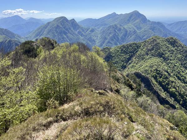 il tratto complesso è la discesa a forcella 1120m