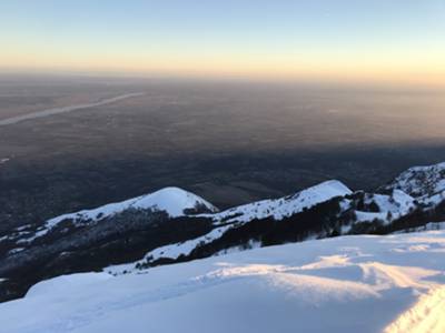 vista Sud dalla cima Pala d'Altei