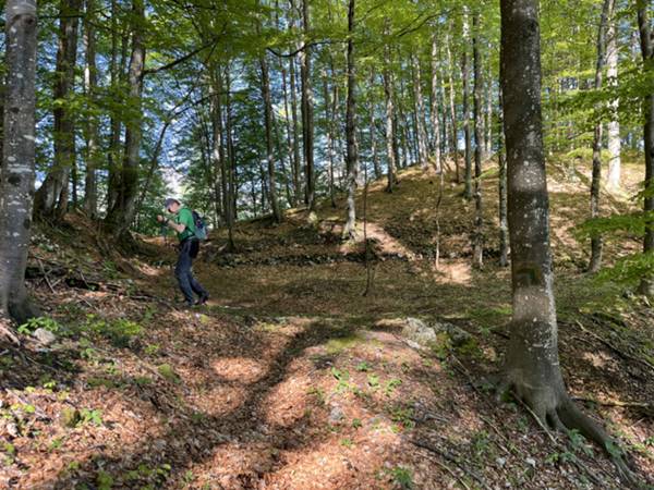 verso la cresta del monte Drea