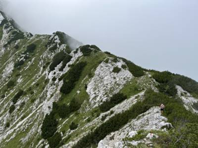 sentiero di cresta in Alta Via n° 7