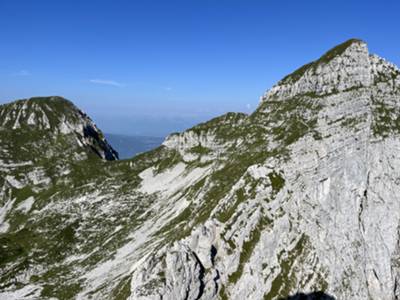 vista su cima Manera e cima Palantina