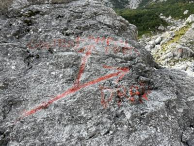 bivio tra valle Cantoni e valle del Drap