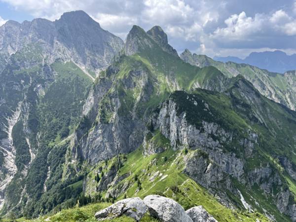 forcella Pierasfezza vista da cima Leadicia