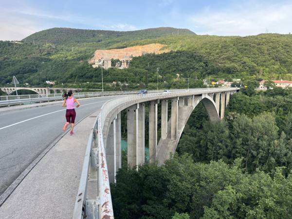 rientro al ponte di Salcano