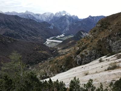 val Clautana da forcella della Cita