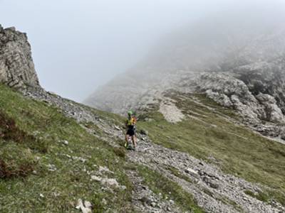 discesa presso forcella del Pedole