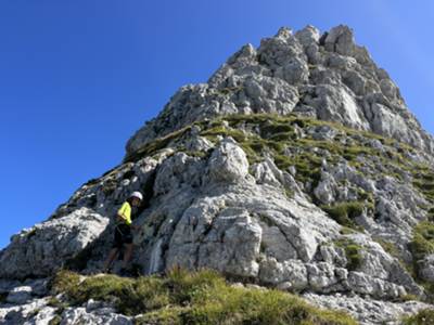 via di discesa a forcella Palantina