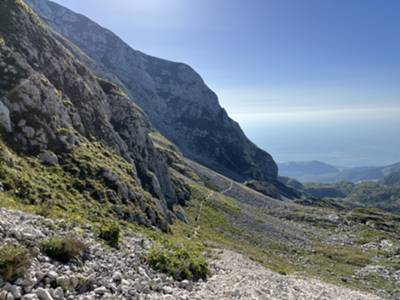 vista su Val Sughet da attacco via diretta