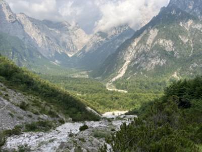 vista sulla val Chialedina dal sentiero CAI 969