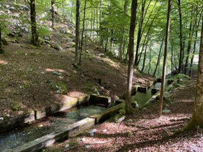 vasconi di raccolta acqua ad 1km da villa Emma