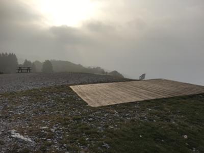 la rampa di lancio dei parapendii