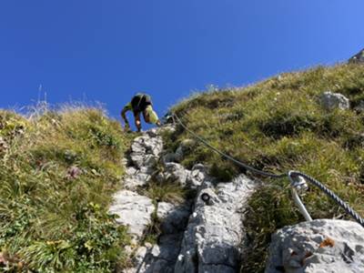 ultimo tratto della canalina di risalita