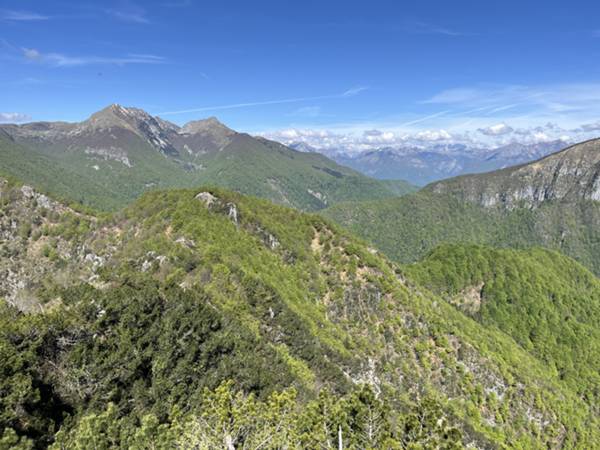 vista sul catino del Teglara