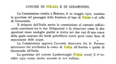 revisione confine italoaustriaco 1922