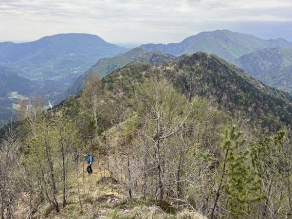 vista dalla cresta dell'Agarial