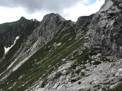 valicare la seconda cima Centenera è il tratto più complesso