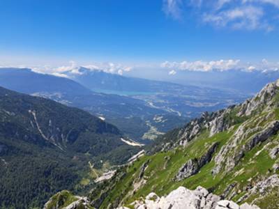 lago di Santa Croce da cima I Muri