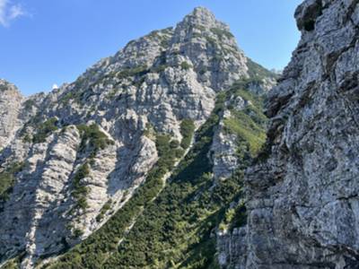 salita sotto cima Rodisagre verso forcella Ruditia