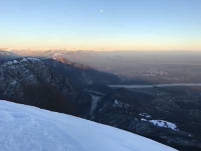 vista Est dalla cima Pala d'Altei 