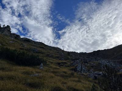 ultimo tratto di salita verso la cima