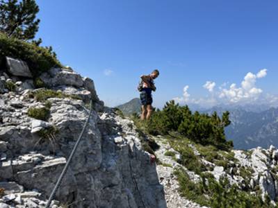 da forcella Ruditia inizia il tratto attrezzato