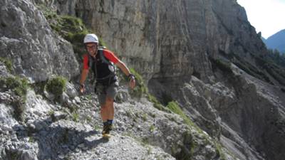 sorriso (falso...) alla fine della cengia