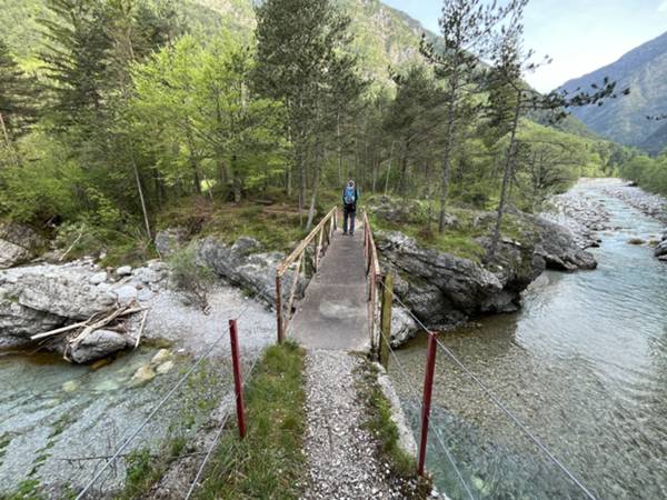 ponte pedonale sull'Arzino