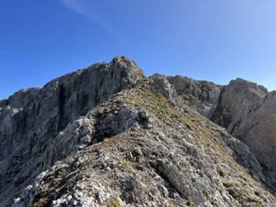 arrivo sulla cresta