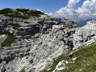 in direzione di Portellina Ovest