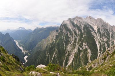 Vista a Sud Ovest con val Cimoliana