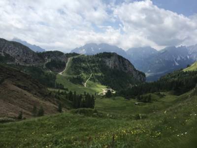 Sguardo indietro verso Rifugio 2000