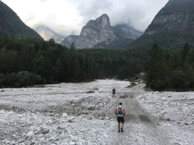 partenza da pian Fontana o pian de Thaina