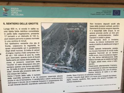 Il sentiero delle grotte della vecchia diga