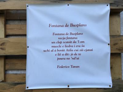 Bosplans, fontanone - poesia di Federico Tavan